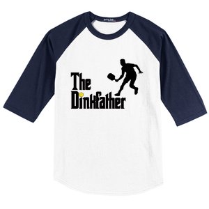 The Dink Father Pickleball Dad Funny Pickleball Baseball Sleeve Shirt