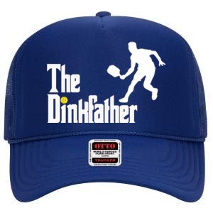 The Dink Father Pickleball Dad Funny Pickleball High Crown Mesh Back Trucker Hat