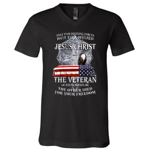 Two Defining Forces Have Ever Offered To Die For You V-Neck T-Shirt