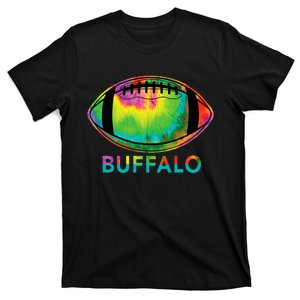 Tie Dye Football Buffalo T-Shirt