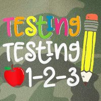 Testing Day For Teacher Testing Testing 123 Cute Test Day Legacy Tie Dye Trucker Hat