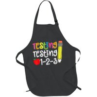 Testing Day For Teacher Testing Testing 123 Cute Test Day Apron
