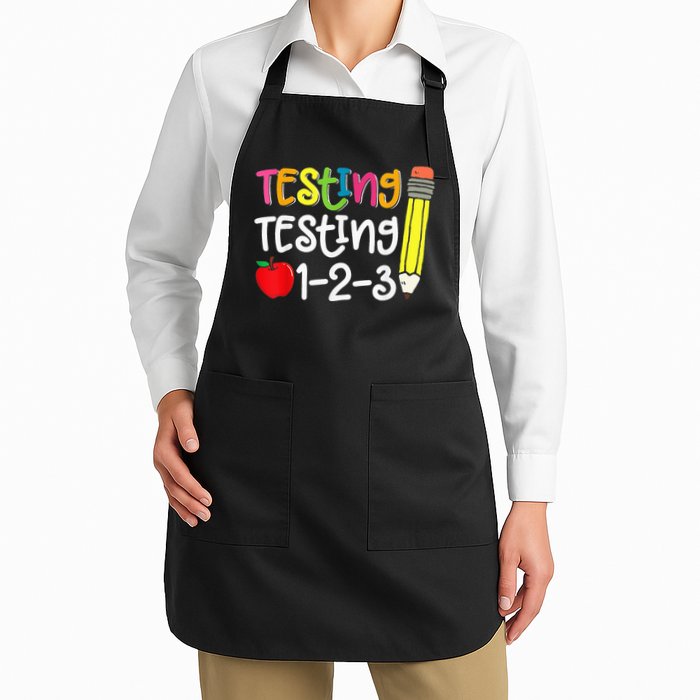 Testing Day For Teacher Testing Testing 123 Cute Test Day Apron