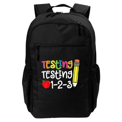 Testing Day For Teacher Testing Testing 123 Cute Test Day Backpack