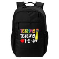 Testing Day For Teacher Testing Testing 123 Cute Test Day Backpack