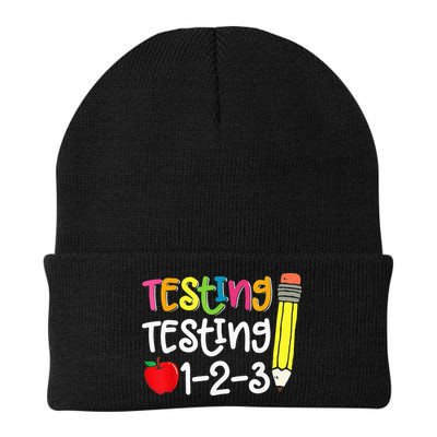 Testing Day For Teacher Testing Testing 123 Cute Test Day Beanie