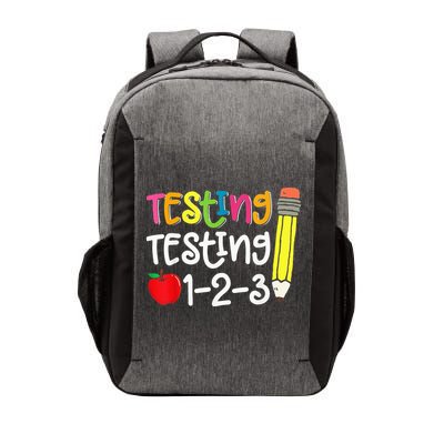 Testing Day For Teacher Testing Testing 123 Cute Test Day Vector Backpack
