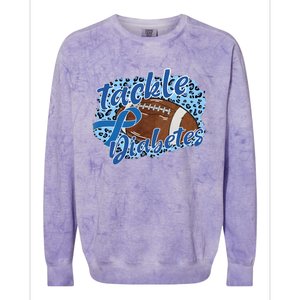 Tackle Diabetes Football Lover Game Day Sport Team Colorblast Crewneck Sweatshirt