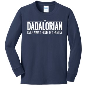 The Dadalorian Funny Fathers Day Costume Kids Long Sleeve Shirt