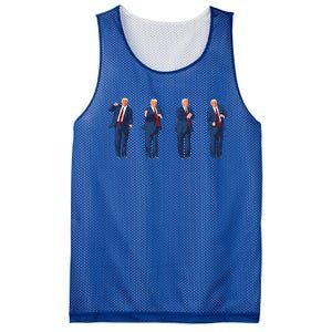 Trump Dance Funny Pro Trump 2024 Vote Trump President Maga Gift Mesh Reversible Basketball Jersey Tank