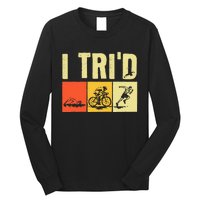 Triathlon Design For Women Triathlon Sport Lovers Long Sleeve Shirt