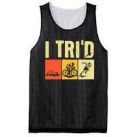 Triathlon Design For Women Triathlon Sport Lovers Mesh Reversible Basketball Jersey Tank