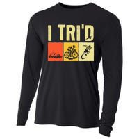 Triathlon Design For Women Triathlon Sport Lovers Cooling Performance Long Sleeve Crew