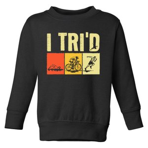 Triathlon Design For Women Triathlon Sport Lovers Toddler Sweatshirt