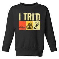 Triathlon Design For Women Triathlon Sport Lovers Toddler Sweatshirt