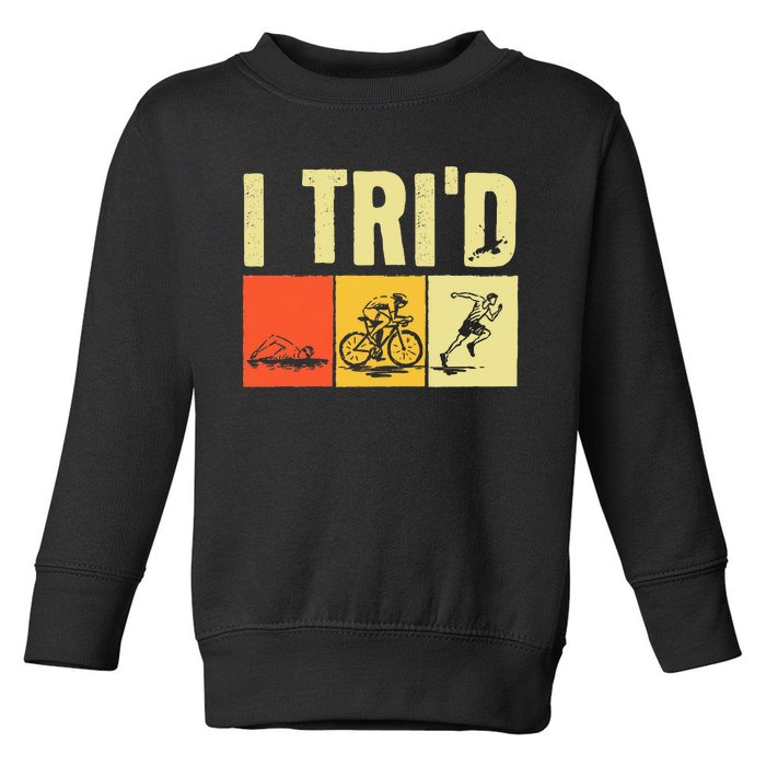 Triathlon Design For Women Triathlon Sport Lovers Toddler Sweatshirt