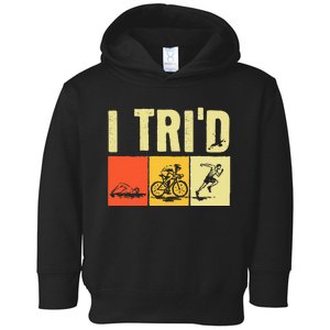 Triathlon Design For Women Triathlon Sport Lovers Toddler Hoodie