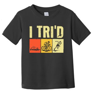 Triathlon Design For Women Triathlon Sport Lovers Toddler T-Shirt