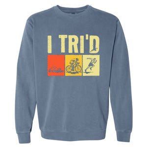 Triathlon Design For Women Triathlon Sport Lovers Garment-Dyed Sweatshirt