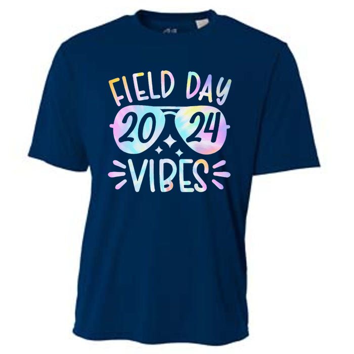 Tie Dye Field Day Vibes Funny For Teacher Field Day 2024 Cooling Performance Crew T-Shirt