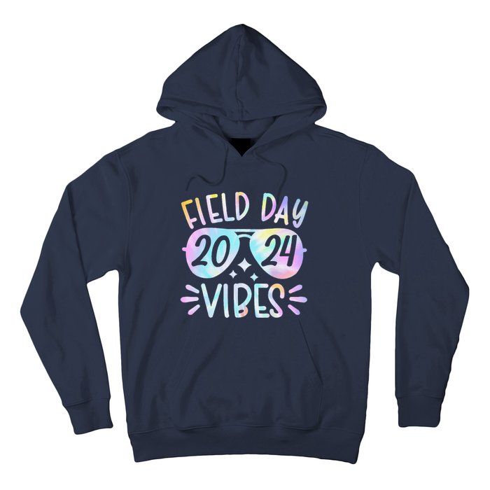 Tie Dye Field Day Vibes Funny For Teacher Field Day 2024 Hoodie