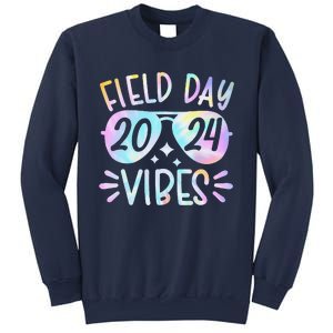 Tie Dye Field Day Vibes Funny For Teacher Field Day 2024 Sweatshirt