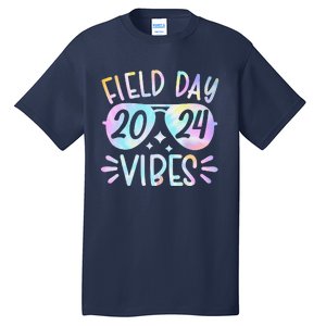 Tie Dye Field Day Vibes Funny For Teacher Field Day 2024 Tall T-Shirt