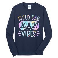 Tie Dye Field Day Vibes Funny For Teacher Field Day 2024 Tall Long Sleeve T-Shirt