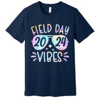 Tie Dye Field Day Vibes Funny For Teacher Field Day 2024 Premium T-Shirt