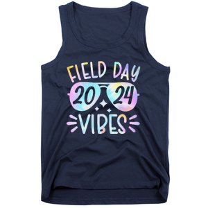 Tie Dye Field Day Vibes Funny For Teacher Field Day 2024 Tank Top