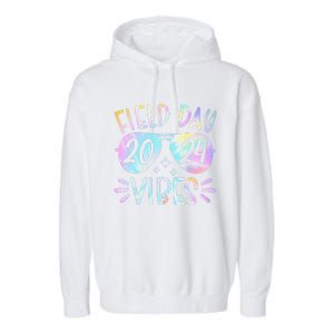 Tie Dye Field Day Vibes Funny For Teacher Field Day 2024 Garment-Dyed Fleece Hoodie