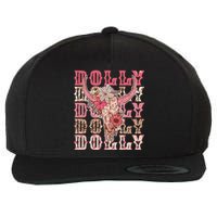 Trendy Dolly First Name Guitar Pink Cowgirl Western Wool Snapback Cap