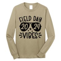 Tie Dye Field Day Vibes Funny For Teacher Field Day 2024 Long Sleeve Shirt