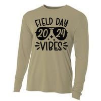 Tie Dye Field Day Vibes Funny For Teacher Field Day 2024 Cooling Performance Long Sleeve Crew