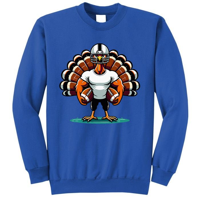 Turkey Day Football Player Fall Thanksgiving Sweatshirt