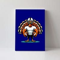 Turkey Day Football Player Fall Thanksgiving Canvas