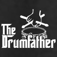 The Drum Father Drumsticks Drums Cymbal Pearl Paiste Zildjian Drummer 7 Panel Mesh Trucker Snapback Hat