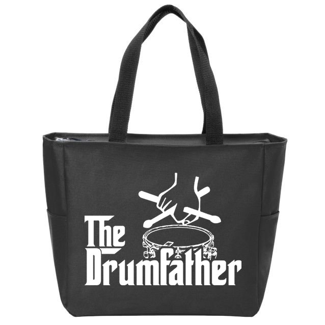 The Drum Father Drumsticks Drums Cymbal Pearl Paiste Zildjian Drummer Zip Tote Bag