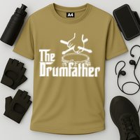 The Drum Father Drumsticks Drums Cymbal Pearl Paiste Zildjian Drummer Cooling Performance Crew T-Shirt