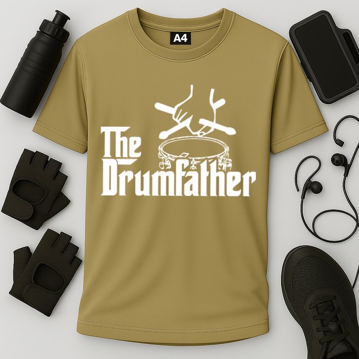 The Drum Father Drumsticks Drums Cymbal Pearl Paiste Zildjian Drummer Cooling Performance Crew T-Shirt