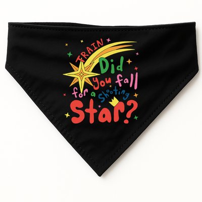 Train Did For You Fall Shooting Star Saying USA-Made Doggie Bandana