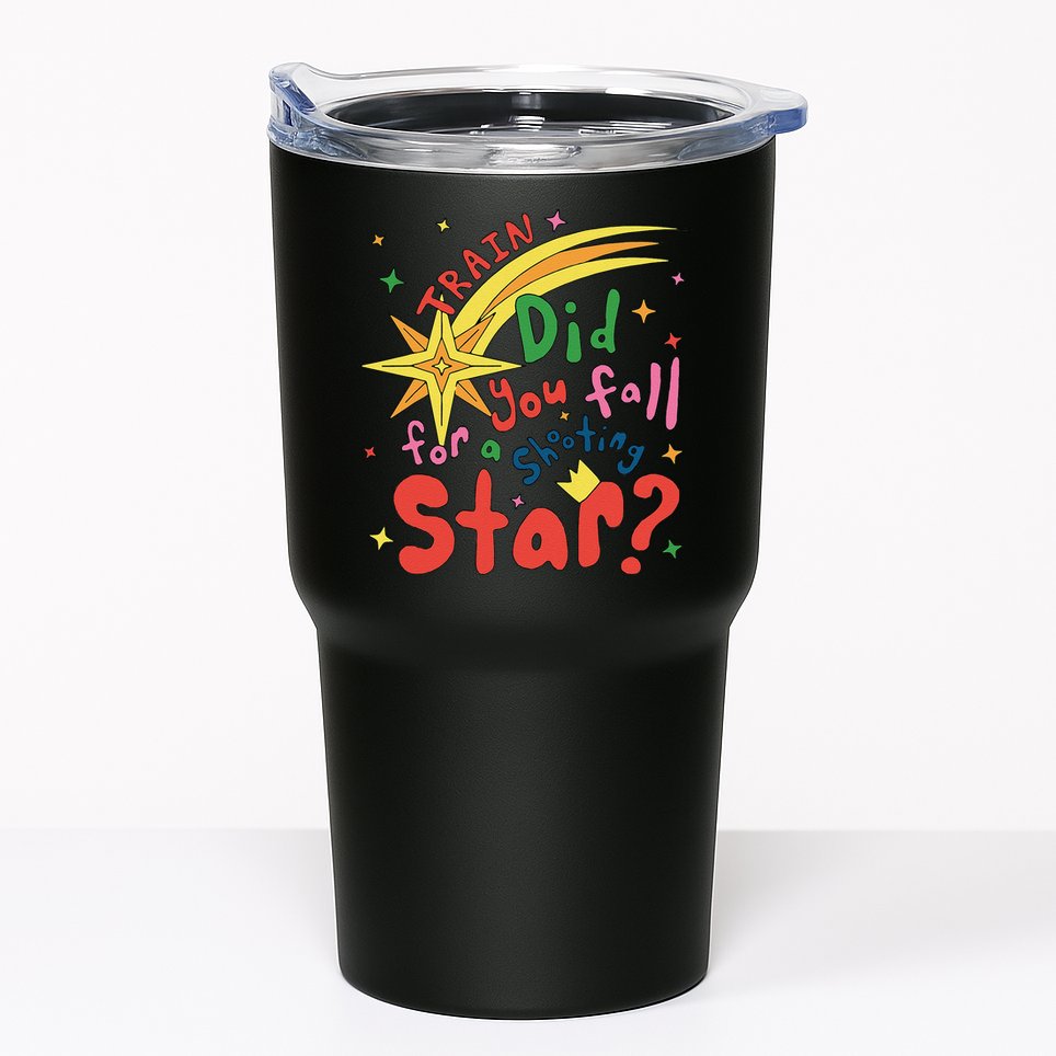 Train Did For You Fall Shooting Star Saying Tumbler