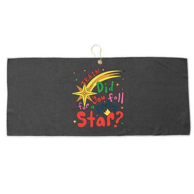 Train Did For You Fall Shooting Star Saying Large Microfiber Waffle Golf Towel