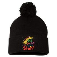 Train Did For You Fall Shooting Star Saying Pom Pom 12in Knit Beanie