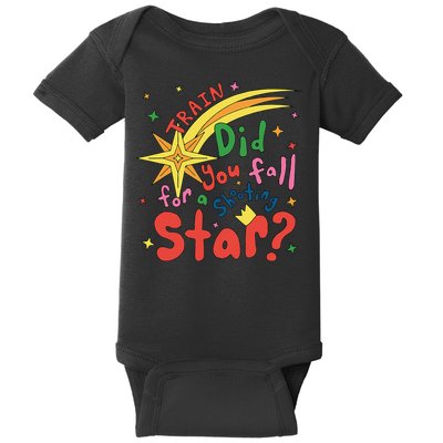 Train Did For You Fall Shooting Star Saying Baby Bodysuit