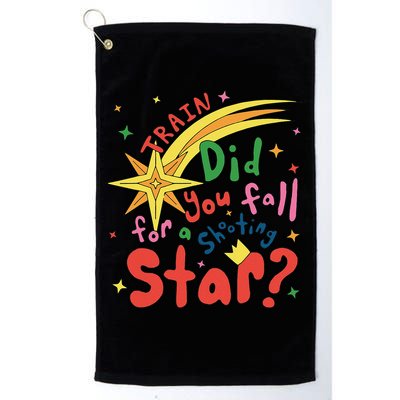 Train Did For You Fall Shooting Star Saying Golf Towel