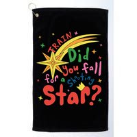 Train Did For You Fall Shooting Star Saying Golf Towel