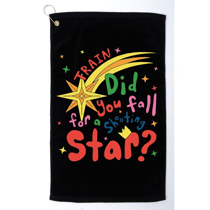 Train Did For You Fall Shooting Star Saying Golf Towel