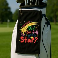 Train Did For You Fall Shooting Star Saying Golf Towel