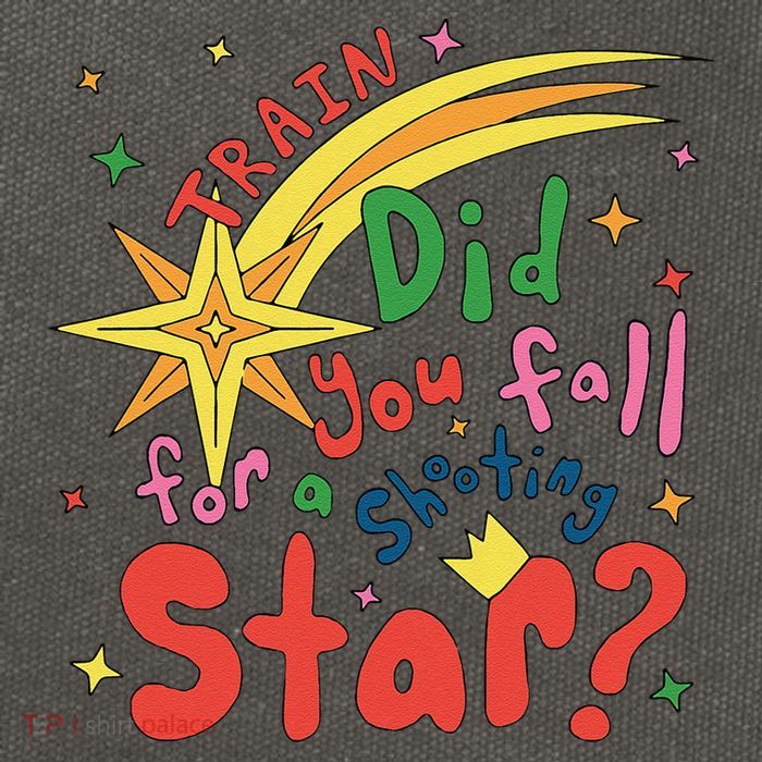 Train Did For You Fall Shooting Star Saying Cotton Canvas Backpack
